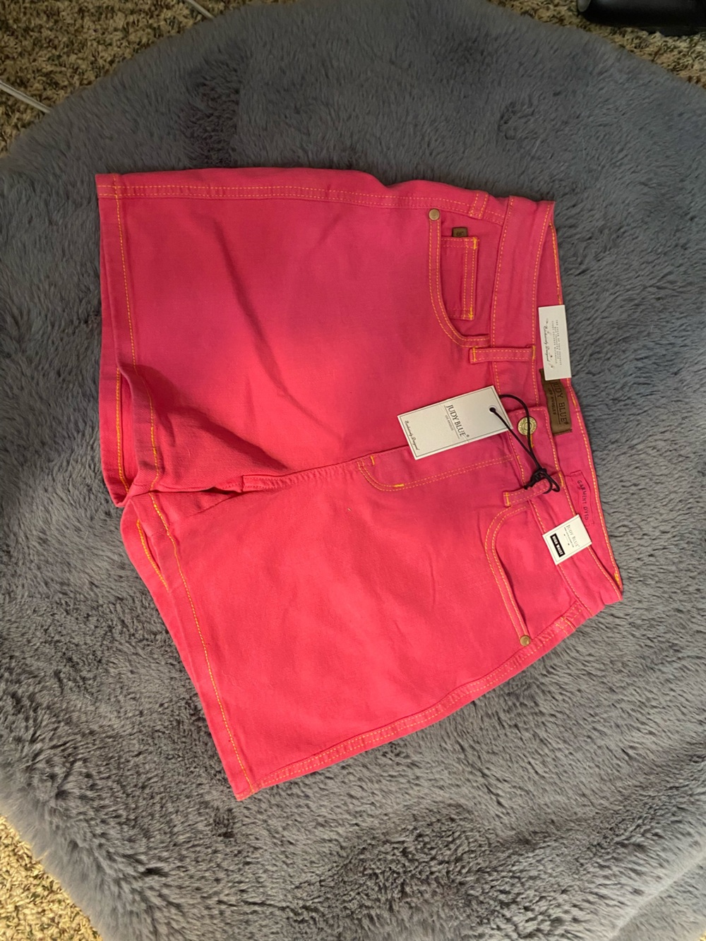 Judy Blue Bright Pink Denim Shorts